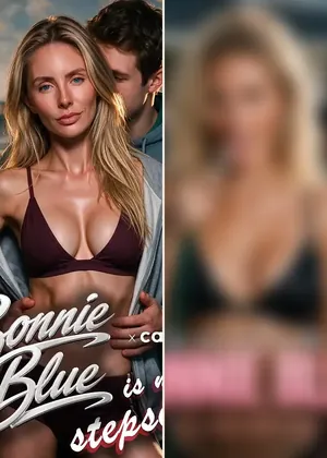 Bonnie Blue in Candy AI Shorts: montage of 2 series posters