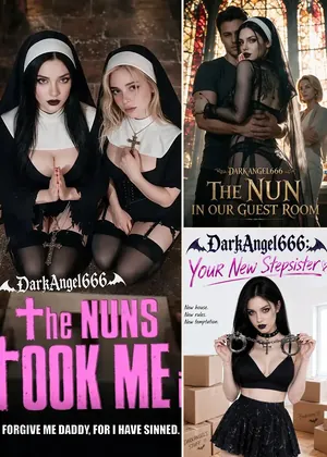 Darkangel666 in Candy AI Shorts: montage of 3 series posters