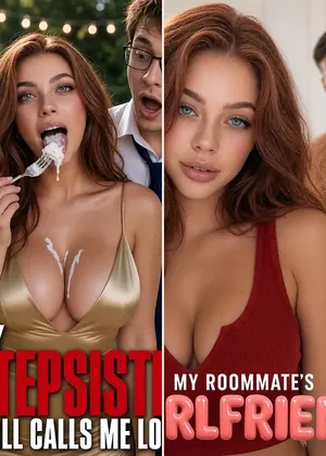 Sadie Ashworth in Candy AI Shorts: montage of 2 series posters