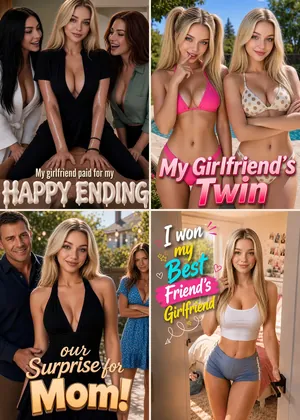 Sofia Fletcher in Candy AI Shorts: montage of 4 series posters